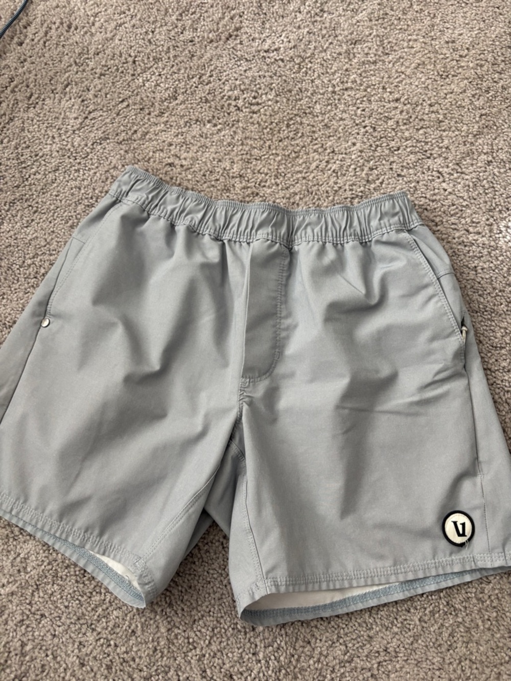 Light Gray Casual Swim/Active Shorts
